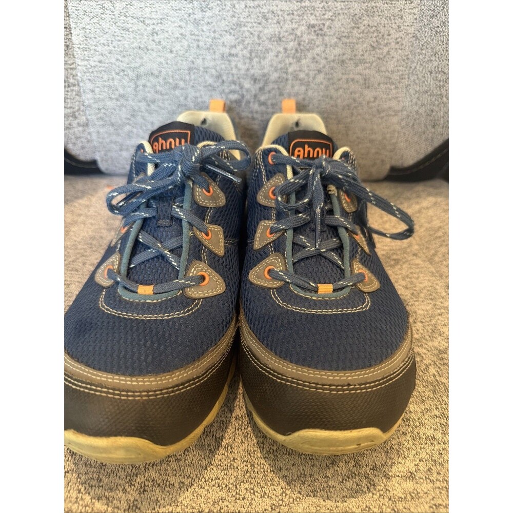 Ahnu Sugarpine Air Mesh Women’s Hiking Shoes Blue Orange Size 10